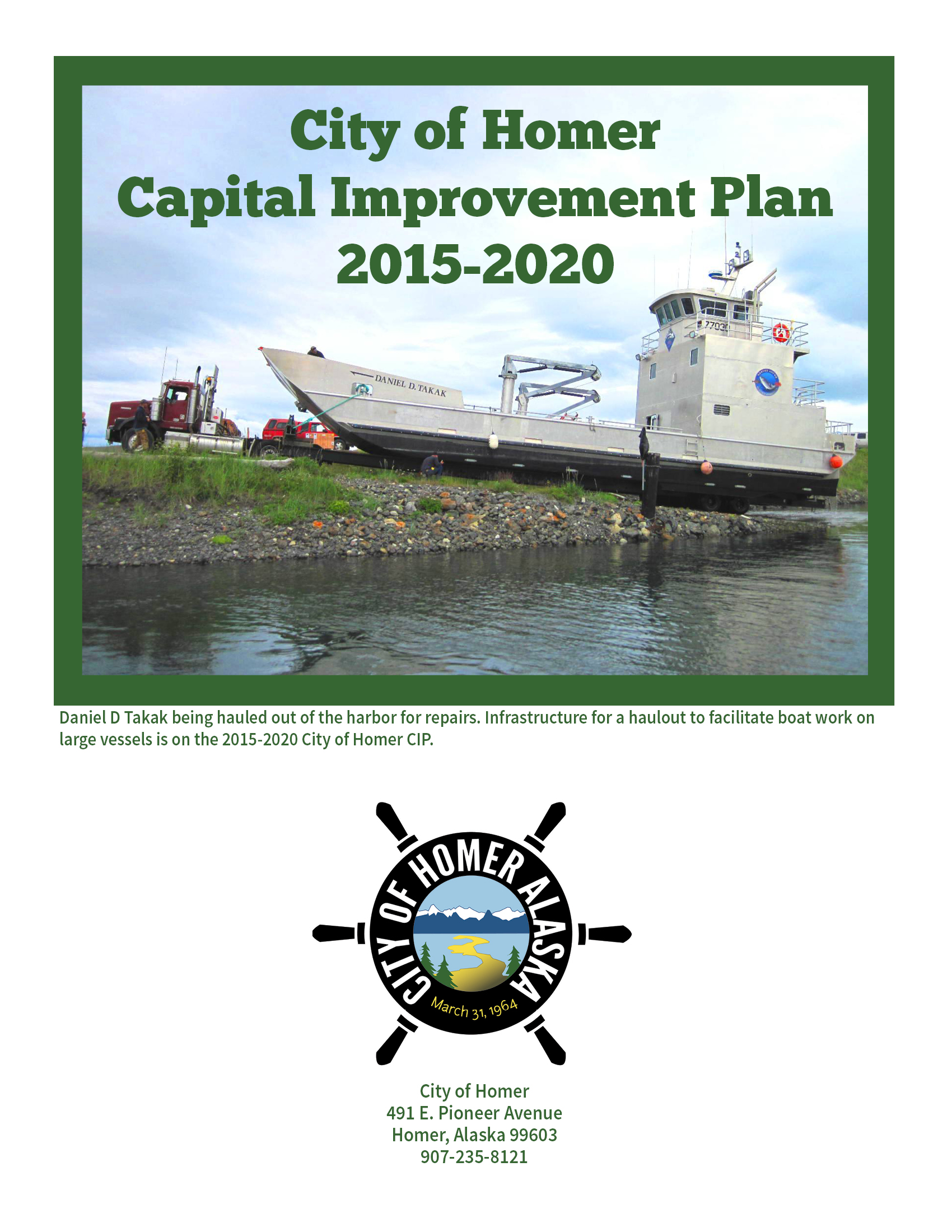 20152020 Capital Improvement Plan City of Homer Alaska Official site