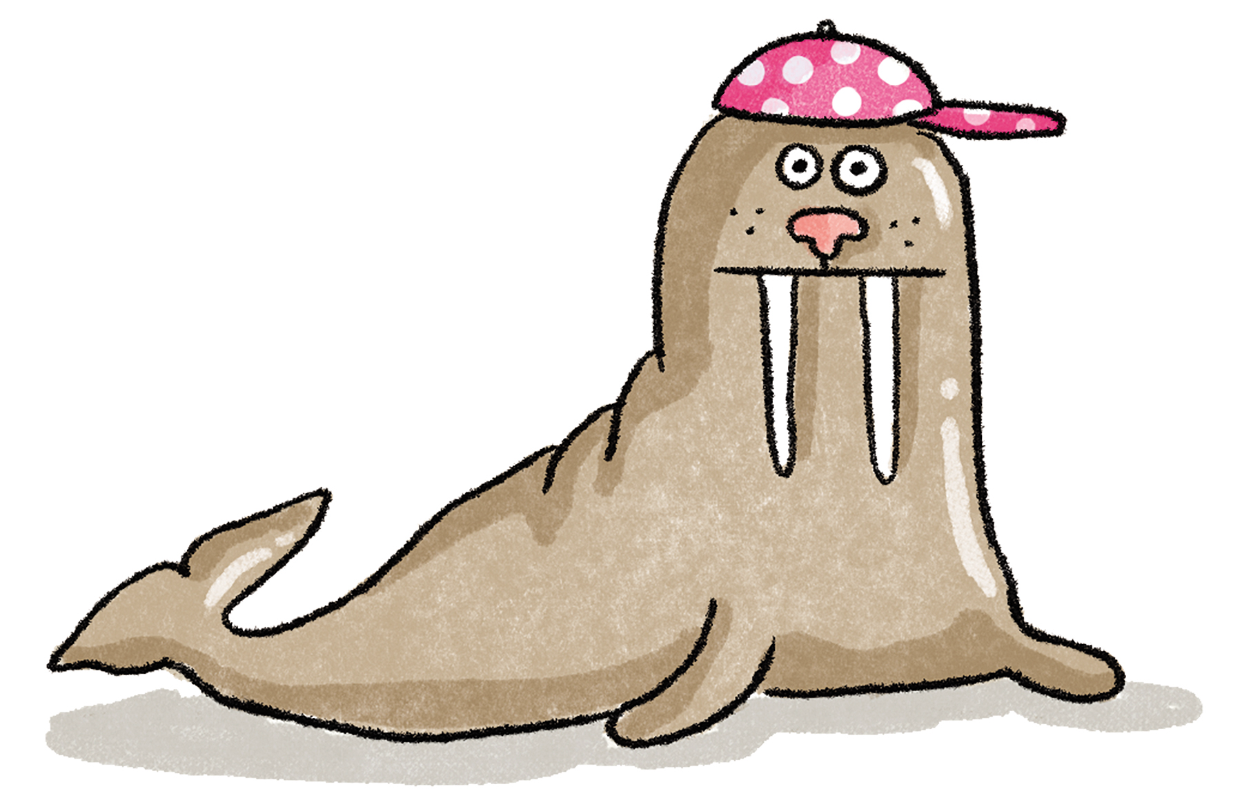 Walrus chilling, art by Ruth Chen