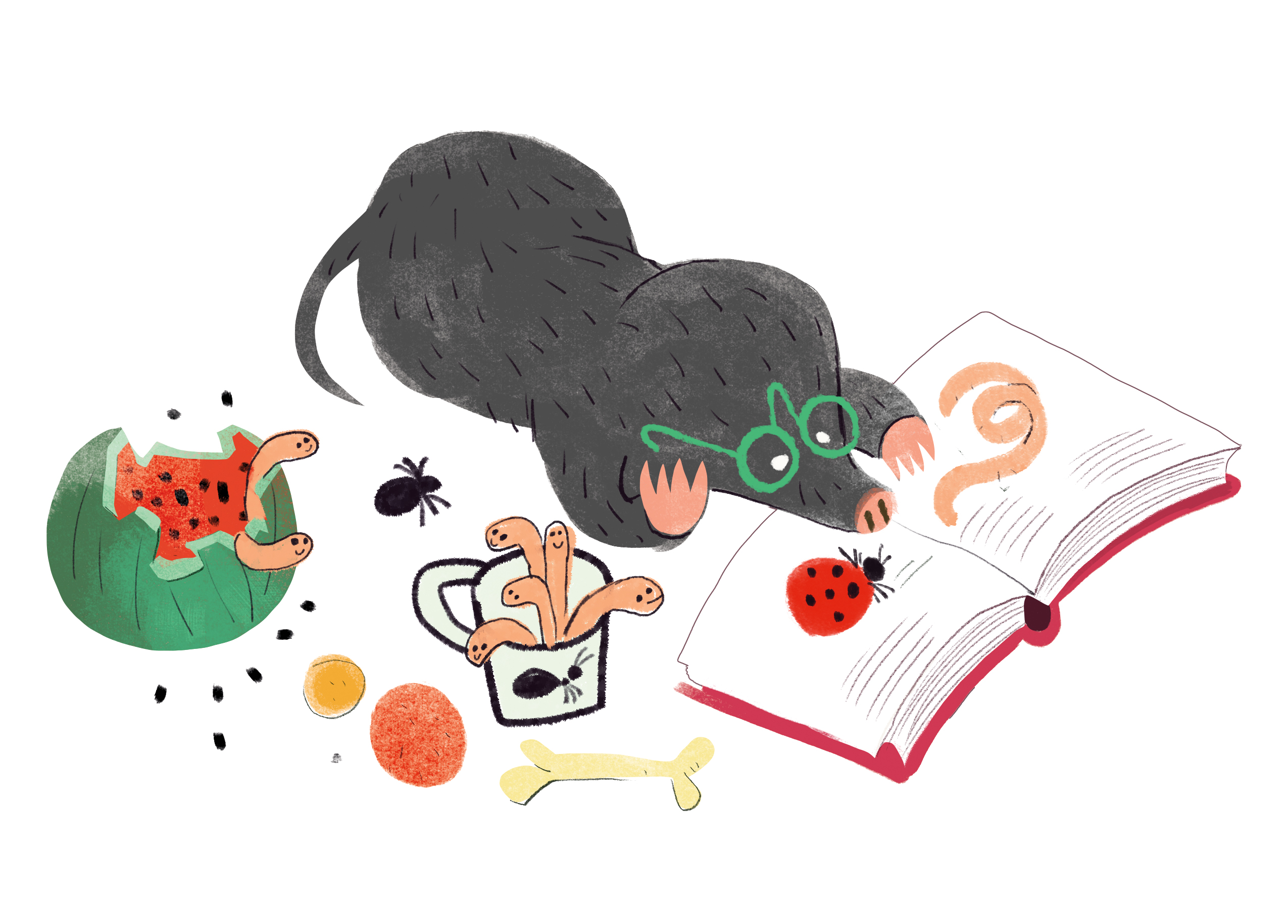 Reading Mole by Hatem Aly