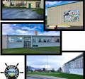 Compilation of four photos of the exterior of the Homer Education and Recreation Complex (HERC)