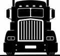 Black and White Truck Image