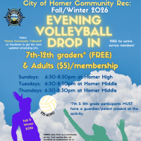 Evening volleyball fall winter 2026