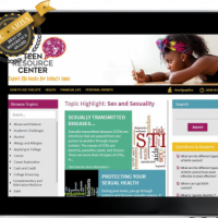 Teen Resource Center on tablet