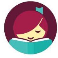 Libby logo of girl reading a book
