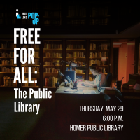 Free for All: The Public Library, Film screening May 29 at 6pm at the Homer Public Library