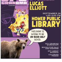 Spy Grandma poster Lucas Elliot Illustrator Event