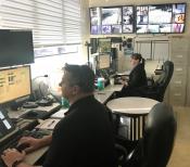 And now: Dispatchers Bobby Dash and Communications Supervisor Jona Foct at work. Dispatchers Bobby Dash and Communications Supervisor Jona Foct at work.