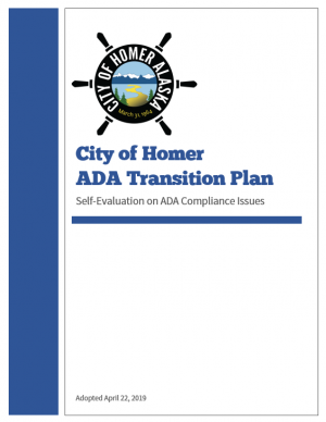 City of Homer ADA Transition Plan Cover Page