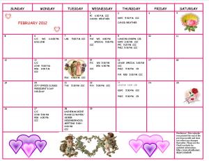Clerk's Monthly Calendar Outlook