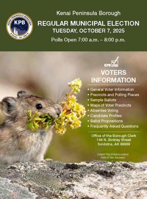 Kenai Peninsula Borough Voter Pamphlet Cover Sheet