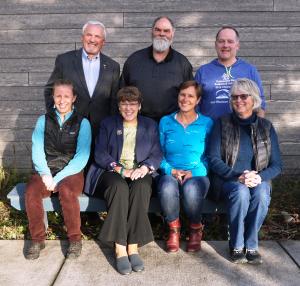 Homer City Council members outside City Hall.