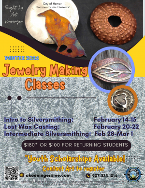 Jewelry classes winter 2026