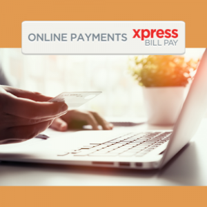 Close up photo of a hand holding a credit card just above the keyboard of a laptop computer