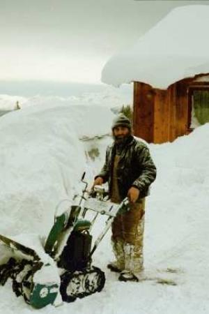 Snowblowing after a storm