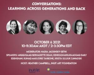 Join us in the webinar "Conversations - Learning Across Generations and Back" on October 6th @ 10-11:30am