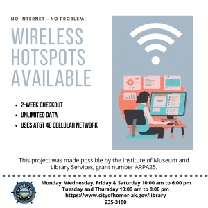 Wireless Hotspots Available for Checkout