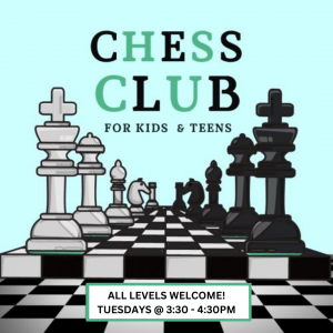Chess Club For Kids, All Skill Levels Welcome!