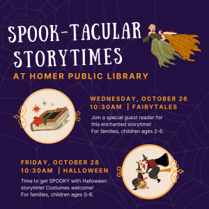 SPOOK-tacular Storytime at the Homer Public Library!