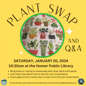 Plant Swap and Q&A January 20th at Homer Public Library