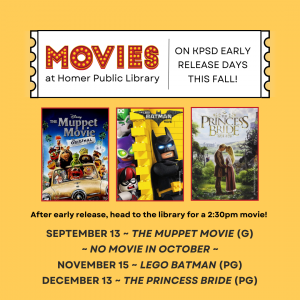 Movies at the Library - Fall 2024