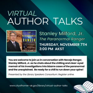 Virtual Author Talk with Stanley Milford, Jr.