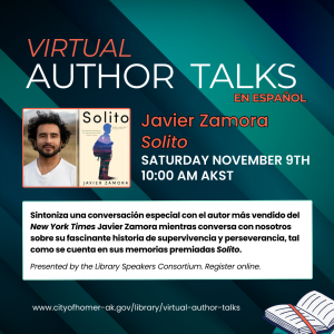 Virtual Author Talk with Javier Zamora (en Español)