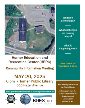 HERC Community Information Meeting, May 20th at 6pm at the Homer Public Library