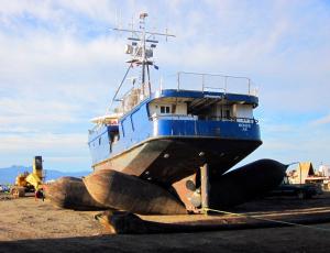 Maritime Maid Hauled out in the facility