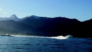 Standing wave in Kachemak Bay near the entrance to China Poot Bay.
