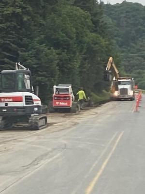 Main Street Sidewalk construction