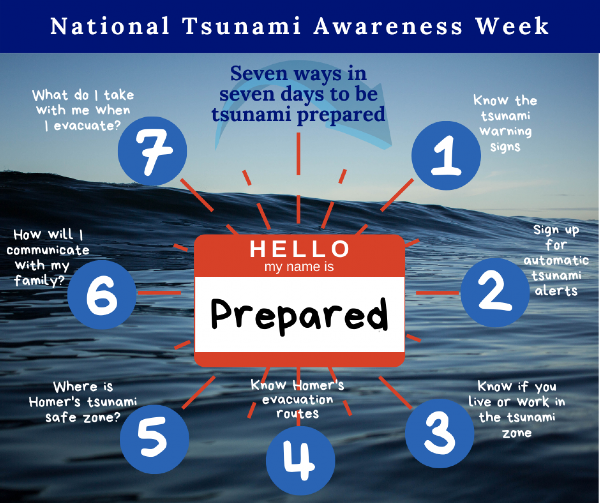 Tsunamis Happen. Prepare Now. Learn How. Tsunami Awareness Week, Mar 24-30  | City Of Homer Alaska Official Website