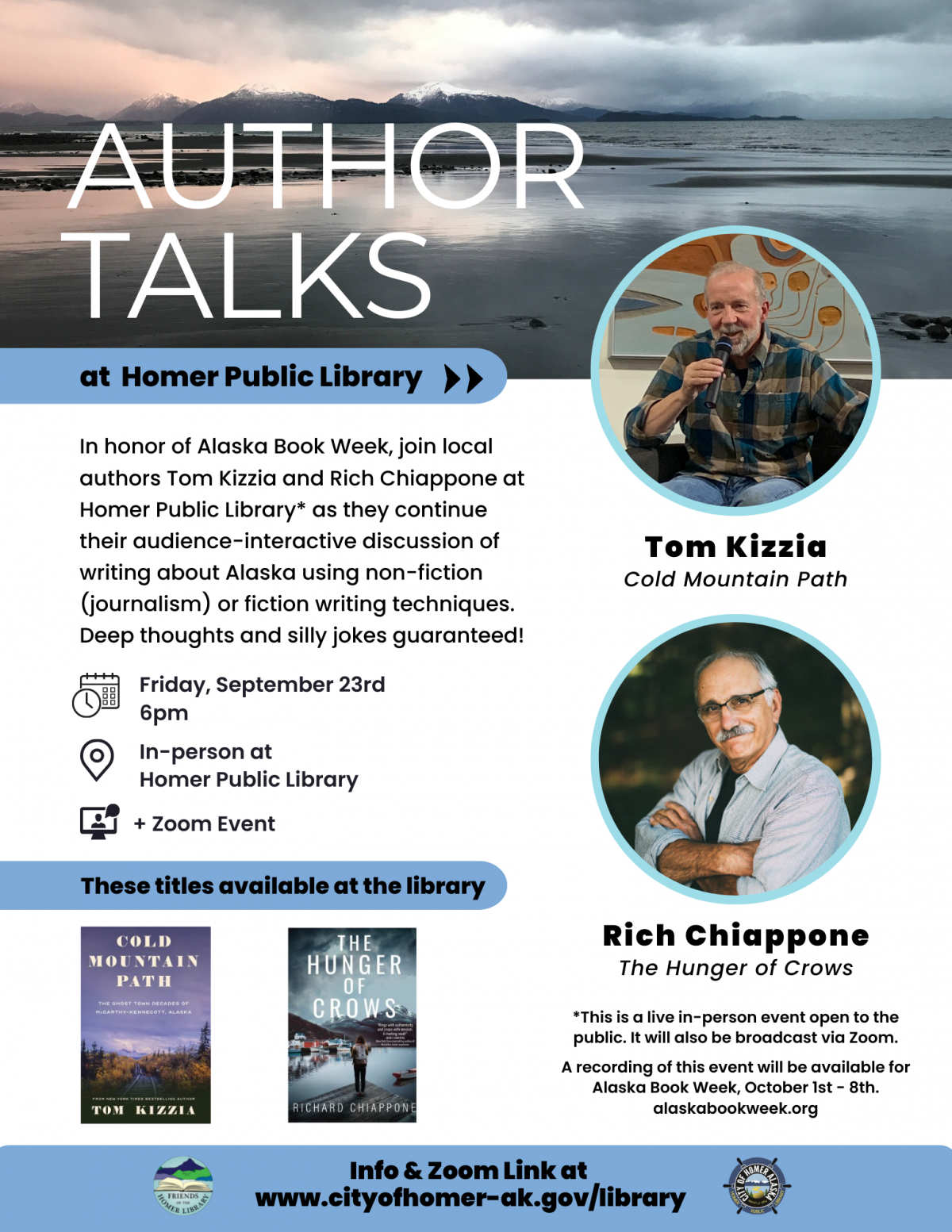Author Talk with Tom Kizzia and Rich Chiappone