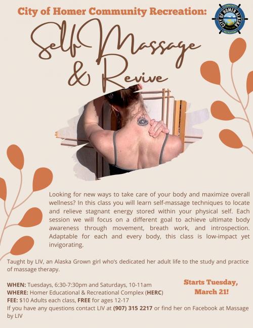 Self Massage & Revive City of Homer Alaska Official site
