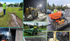 A seven photo collage showing various aspects of the work our Public Works Department professionals perform through the year.