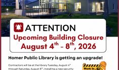 Library Building CLOSED 8.04 - 8.08.26. Curbside pickup available