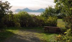 View to Kachemak Bay from a campsite at Karen Hornaday Park